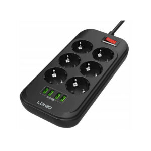Listwa zasilająca LDNIO SE6403 6 Gniazd + 4x USB Przedłużacz