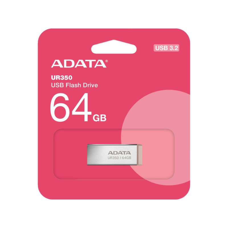 Adata Pendrive UR350 64GB USB3.2 Gen2 Metal brązowy
