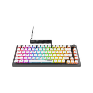 Klawiatura przewodowa Rampage Zenith Pro 8000Hz, Hall Effect, RGB, Gateron KS-20, czarna