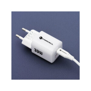 ebf1b2632b7fadce960528c64a72ec7d_original ŁADOWARKA SIECIOWA Forcell F-Energy GaN III VT-41 33 W 1x USB-C 1x USB-A PD 3.0 QC 4.0 FIOLETOWA