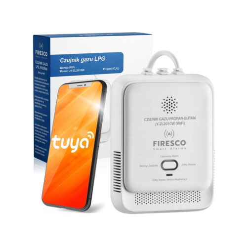 Czujnik gazu LPG Propan-Butan Firesco JY-ZL2010W z WiFi aplikacja Tuya