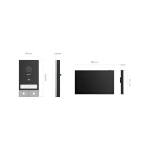 Zestaw wideodomofonowy dwurodzinny EZVIZ HP7 z dwoma monitorami