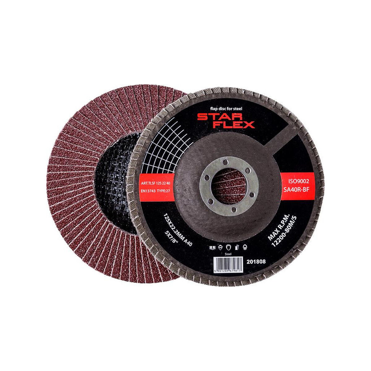 Tarcza listkowa Star Flex STAL T29 125-22 gran 60 TLS1252260
