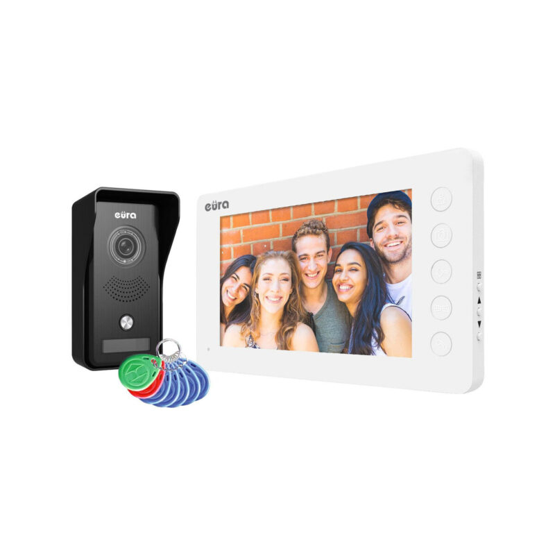 Wideodomofon EURA VDP-76A3 biały monitor