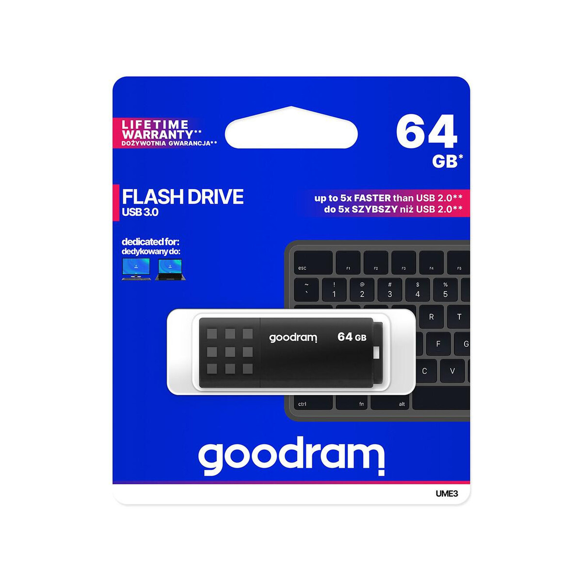 Pendrive Goodram UME3 64GB USB 3.0 Czarny