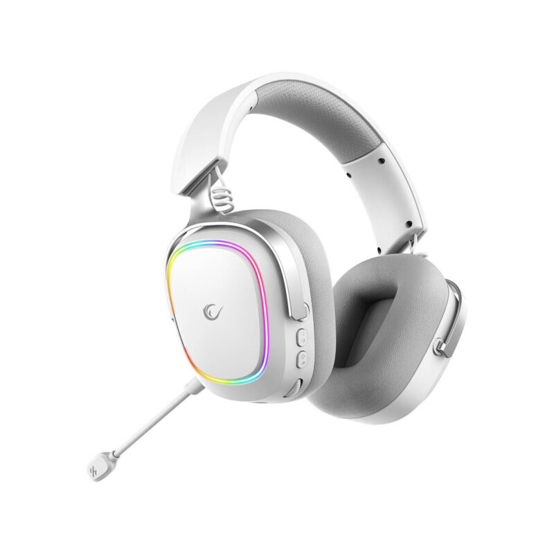 Słuchawki Rampage RETSU Słuchawki bezprzewodowe nauszne BT 2.4G RGB białe