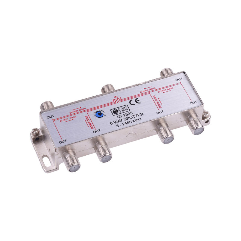 Rozgałęźnik Splitter 5-2450 MHz 6-drożny Cabletech