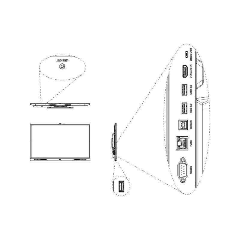 MONITOR TABLICA INTERAKTYWNA DAHUA LCH65-MC410-B
