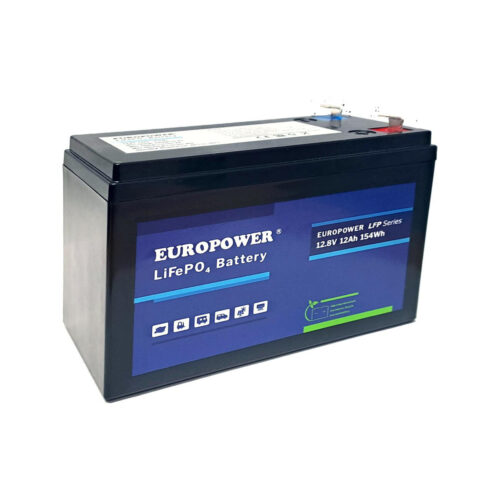 Akumulator LiFePO4 EUROPOWER serii LFP 12,8V 12Ah (Żywotność ~2000 cykli)
