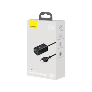 ŁADOWARKA SIECIOWA Baseus GaN 3 Pro Desktop Charger CCGP000101 100W 2x USB-A 2x USB-C PD 3.0 QC 4.0+