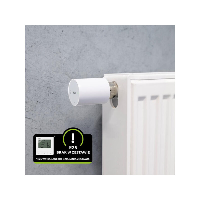 ENGO Controls ETRV-M30 - Głowica grzejnikowa bezprzewodowa, elektroniczna M30x1,5, bateryjna, biała