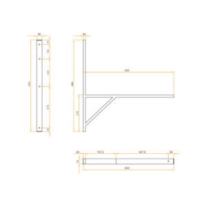 Wspornik spawany Ivensis IT600 600x50x30