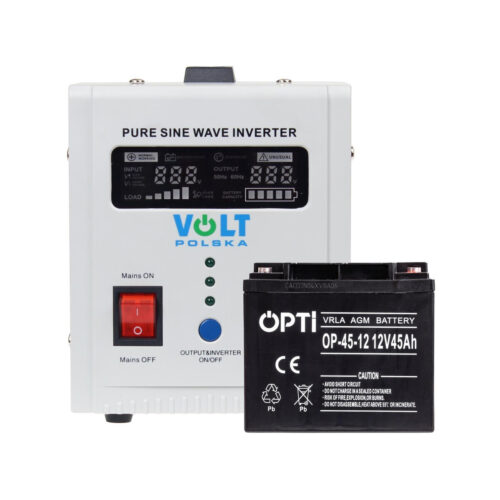 Zestaw do awaryjnego zasilania 45Ah 500W