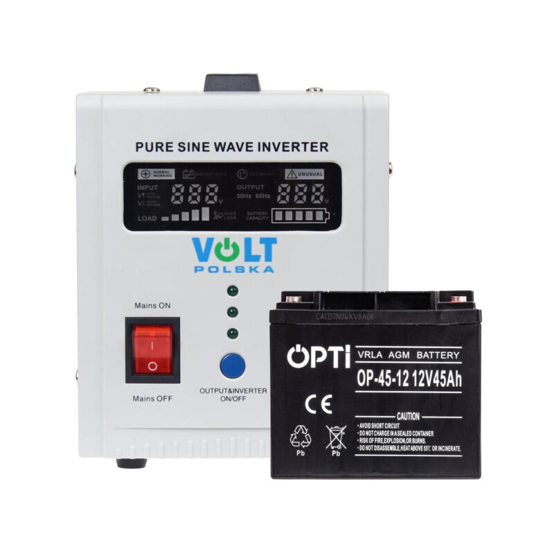 Zestaw do awaryjnego zasilania 45Ah 500W