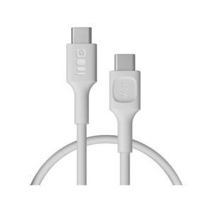 KABEL USB-C / USB-C Greencell PowerFlex 30cm PD 100W biały silikonowy