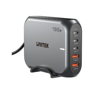 Ładowarka sieciowa Unitek 2xUSB-A 3xUSB-C GAN 188W