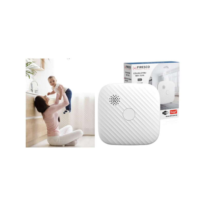 Zestaw czujników FIRESCO czujnik czadu + dymu z WiFi