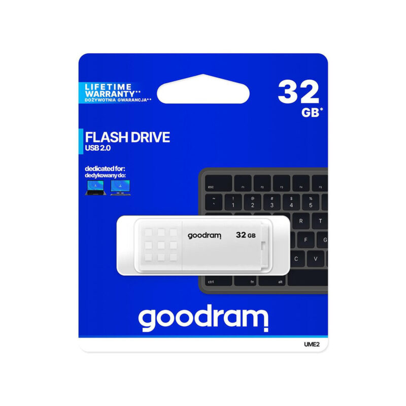 Pendrive Goodram UME2 32GB USB 2.0 Biały