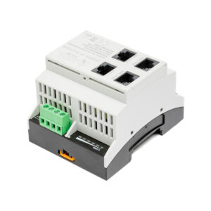 Switch PoE 4 portowy z wbudowanym zasilaczem na szynę TH35 ATTE SWPS-4-11-DIN4