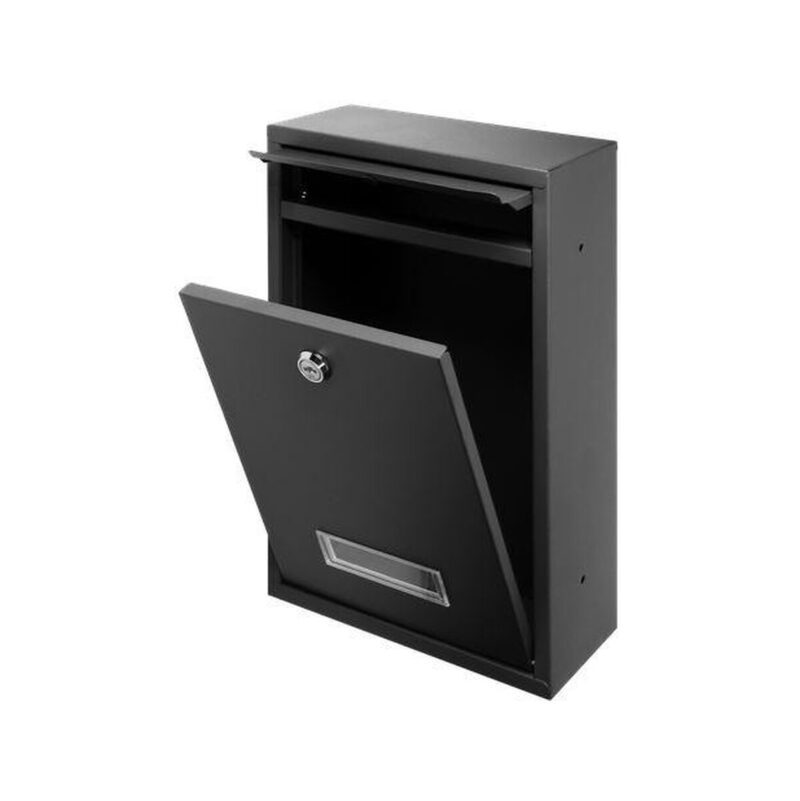 Skrzynka na listy BALI z wizytownikiem, czarna