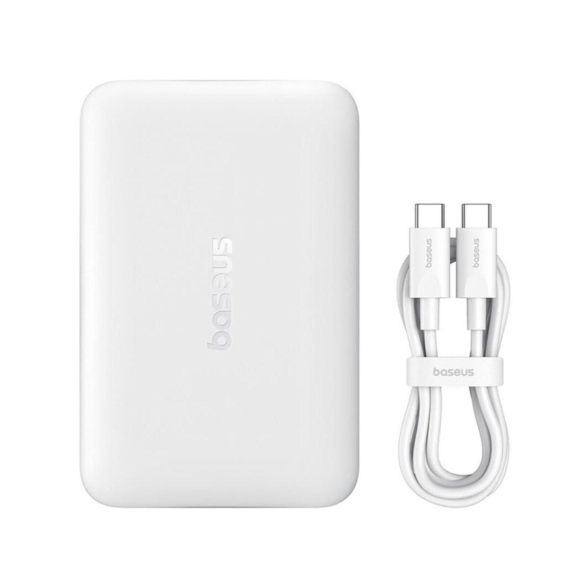 Powerbank Baseus EnerFill FM11 Ultra-Mini 10000 mAh 22,5 W PD 3.0 QC 3.0 biały MagSafe + kabel USB-C