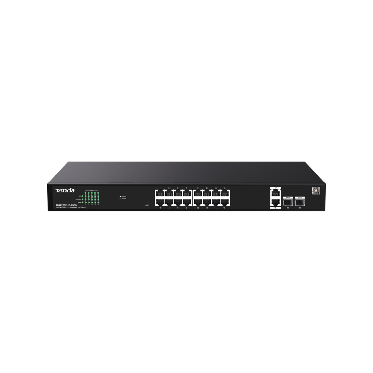 SWITCH POE TENDA ZARZĄDZALNY TEG2220P-16-250W