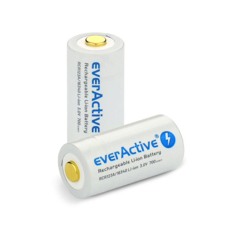Akumulatorek 16340 / R-CR123 3V everActive 700mAh (1 szt.) z zabezpieczeniem