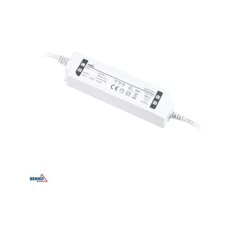 Zasilacz elektroniczny LED hermetyczny IP68 12V 100W