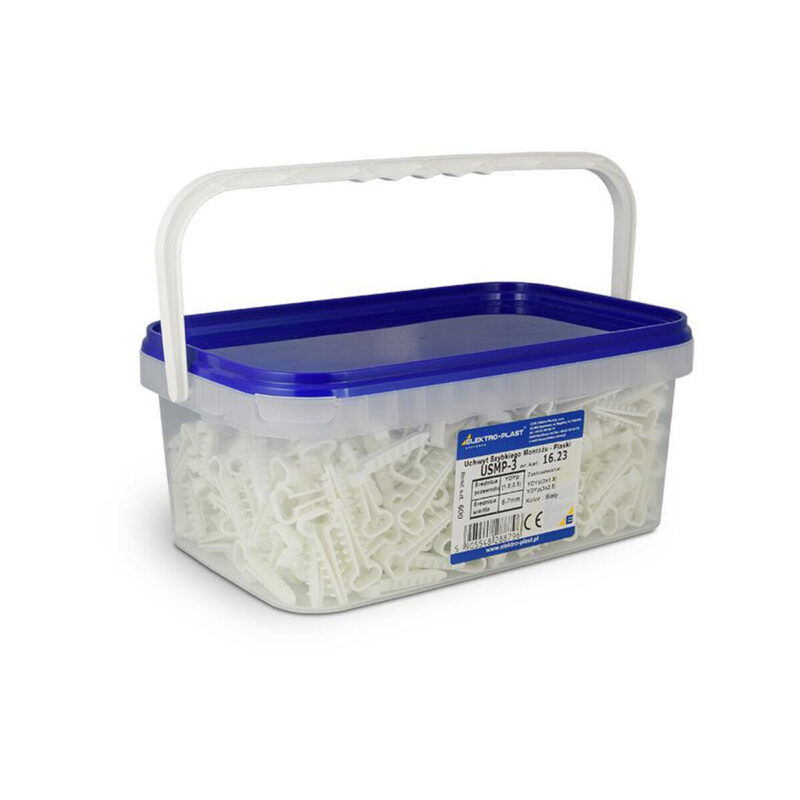 Uchwyt szybkiego montażu - płaski USMP-3 Elektro-Plast Opatówek 600szt BOX 16.23