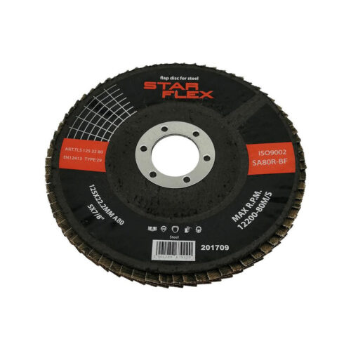 Tarcza listkowa Star Flex STAL T29 125-22 gran 80 TLS1252280
