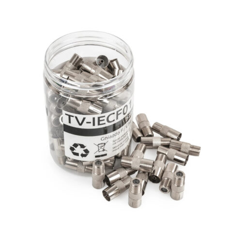 Gniazdo F / Gniazdo TV Spacetronik TV-IECF01 100 szt. (23733)