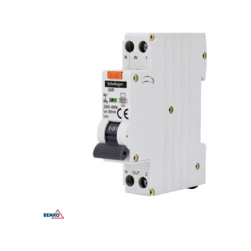 Wyłącznik RCBO 1P C 10A 30mA TYP A SCHELINGER