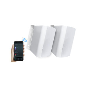f461e852ecb538a59df9e8c12c629d07_original Zestaw ścienny LAUDIO Wally 5 PRO BT – Głośnik Aktywny + Pasywny Bluetooth IP55 Biały