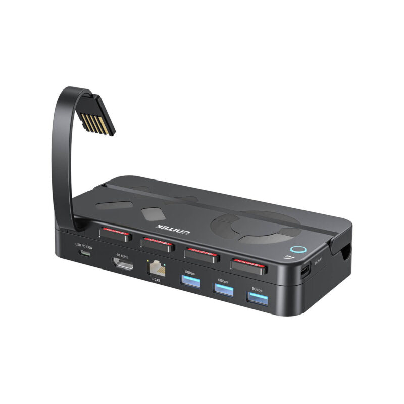 Unitek Stacja dokująca do Nintendo Switch, PD 100W, HDMI 4K, RJ-45, czytnik kart