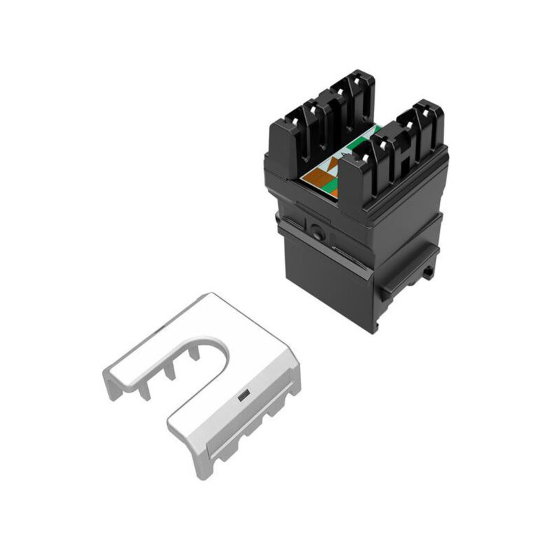 Moduł Keystone szybkozaciskowy narzędziowy SOLARIX Cat.6 UTP RJ45 czarny