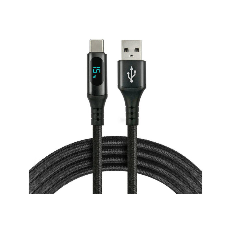 KABEL USB-A / USB-C LCD everActive CBB-2CBL 200cm 3A