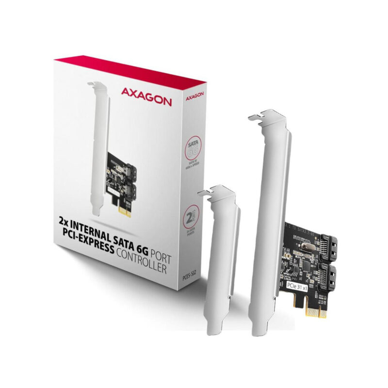 Kontroler Axagon PCES-SJ2 PCIe 2x wewnętrzny port SATA