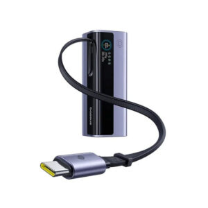 Powerbank Baseus EnerGeek GR11 20000 mAh 145 W USB-A 2x USB-C szary ze zwijanym kablem USB-C