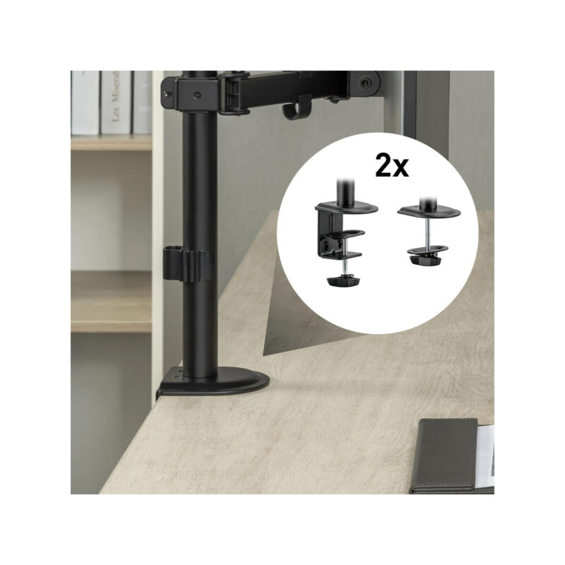 Uchwyt biurkowy przegubowy na 1 monitor Spacetronik SPA-112