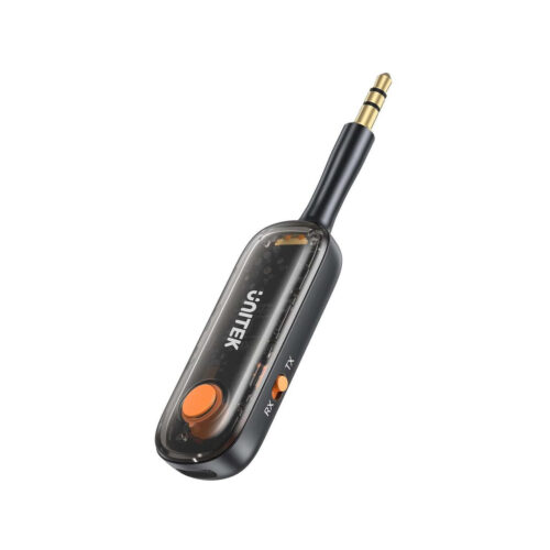 UNITEK 2w1 Adapter Bluetooth 5.3 nadajnik/odbiornik audio zasięg 10m czarny