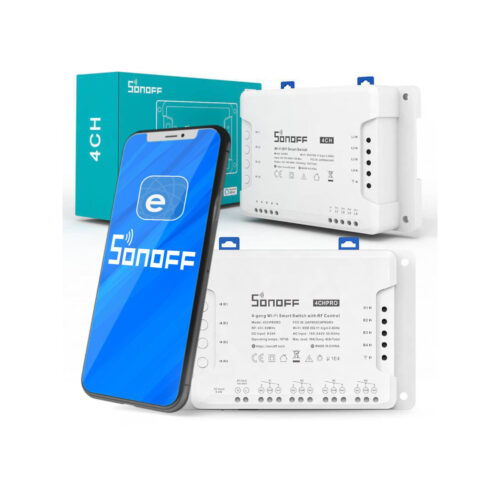 SONOFF sterownik 4-kanałowy 10A NO/NC/Beznapięciowy WiFi 4CHPROR3
