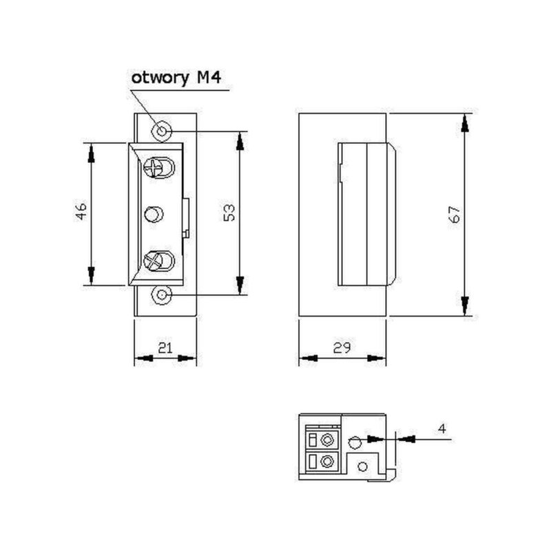 ZACZEP ELEKTRA R4 Z BLOK. Z PAM. SYMETRYCZNY 24V