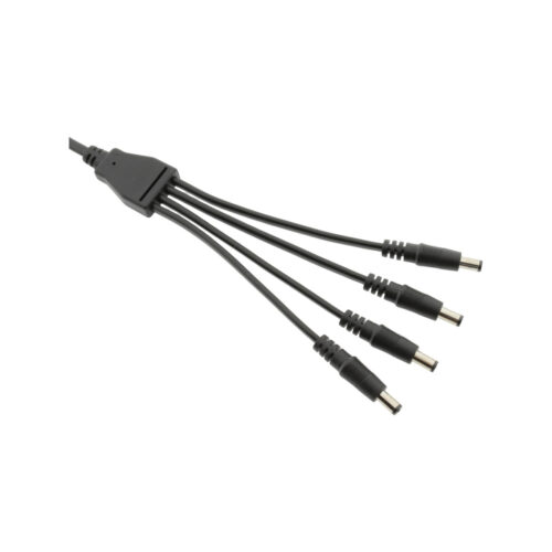 Splitter DC ESPE 1x4 gniazdo DC 2,1/5,5 / 4 x wtyk prosty DC 2,1/5,5