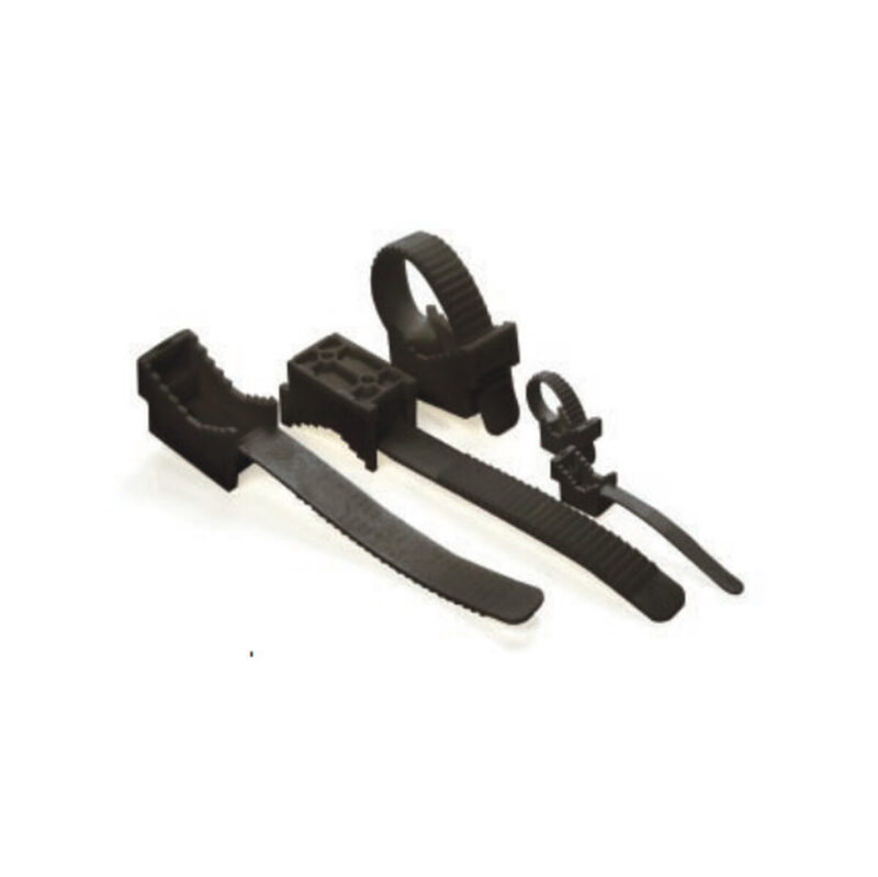 UCHWYT PASKOWY DO PRZEWODÓW UP-22UV CZARNY (100szt.)