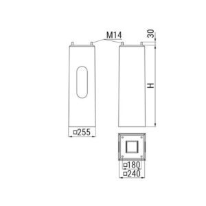 Fundament prefabrykowany ATS FP3 pod słup ATS