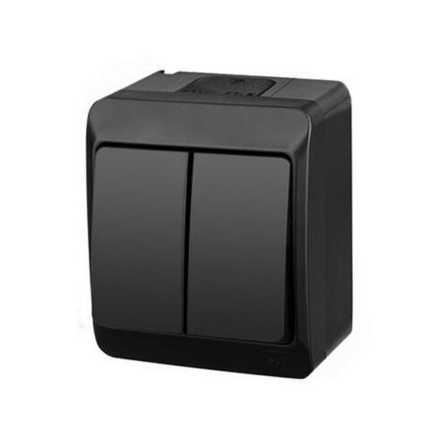 f6ccc2285d01b8ac3b06654b031db3e8_original HERMES CZARNY ŁĄCZNIK NT SERYJNY IP44 ZACISKI ŚRUBOWE 10AX 250V 0332-09