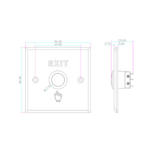 VIDOS przycisk wyjścia OP06