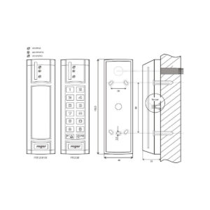 Czytnik zbliżeniowy ROGER PRT12EM-BK