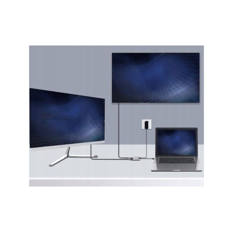 ADAPTER HUB Przejściówka USB- C 4W1 2x HDMI 4K USB 3.0 Zenwire BYL-2309