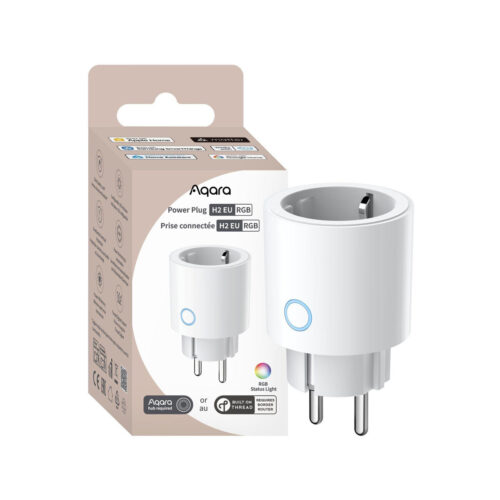 Aqara Power Plug H2 EU RGB | Inteligentne gniazdko | 16A, Thread/Zigbee, Apple Home